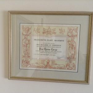 Tom Cairns Certificate